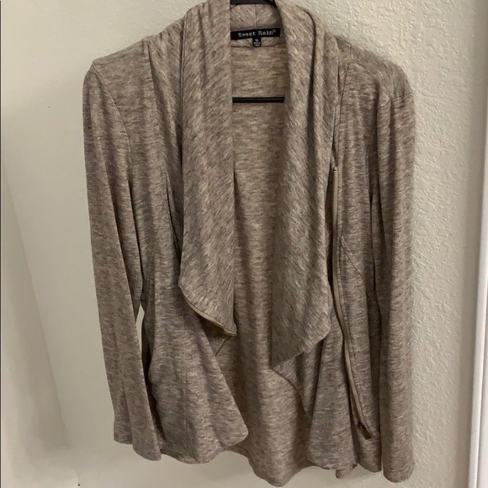 Sweet Rain Zipped Cardigan Jacket